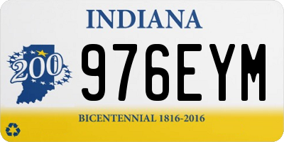 IN license plate 976EYM