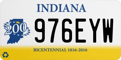 IN license plate 976EYW