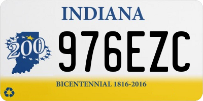 IN license plate 976EZC