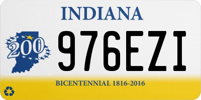 IN license plate 976EZI