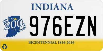 IN license plate 976EZN