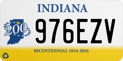 IN license plate 976EZV