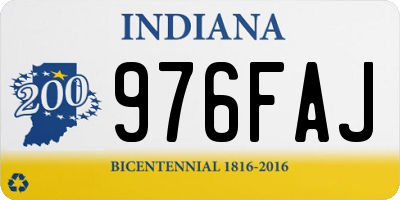 IN license plate 976FAJ