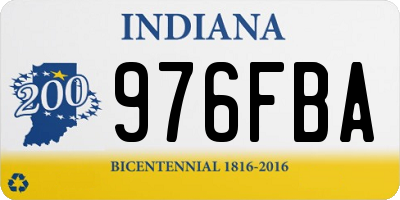 IN license plate 976FBA