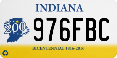 IN license plate 976FBC