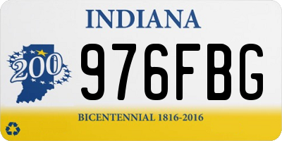IN license plate 976FBG