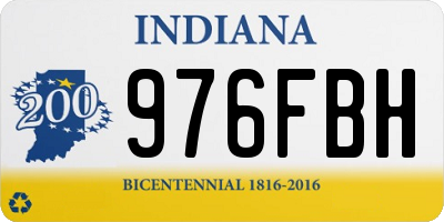 IN license plate 976FBH