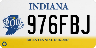 IN license plate 976FBJ