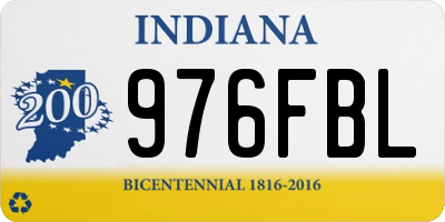 IN license plate 976FBL