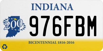 IN license plate 976FBM