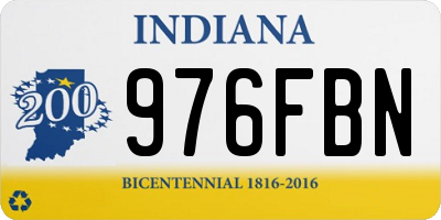 IN license plate 976FBN