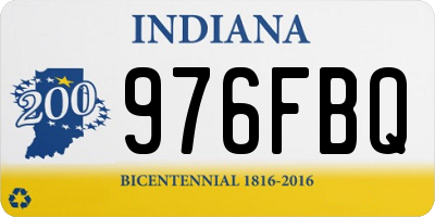 IN license plate 976FBQ