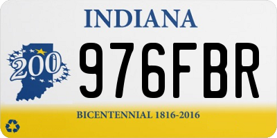 IN license plate 976FBR