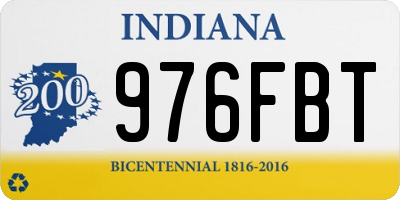 IN license plate 976FBT