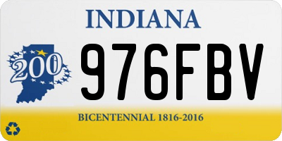 IN license plate 976FBV