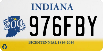 IN license plate 976FBY