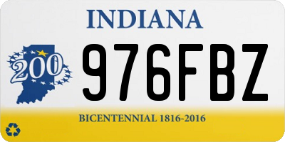 IN license plate 976FBZ