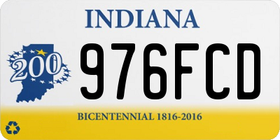 IN license plate 976FCD