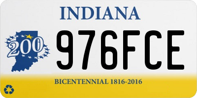 IN license plate 976FCE