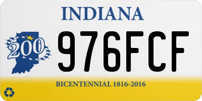 IN license plate 976FCF