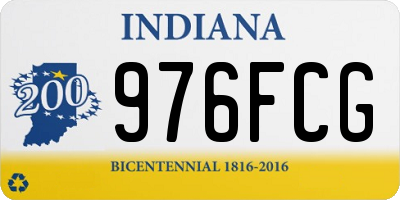 IN license plate 976FCG
