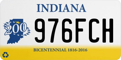 IN license plate 976FCH