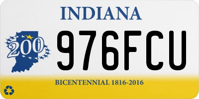 IN license plate 976FCU