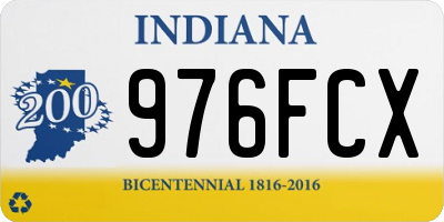 IN license plate 976FCX