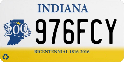 IN license plate 976FCY