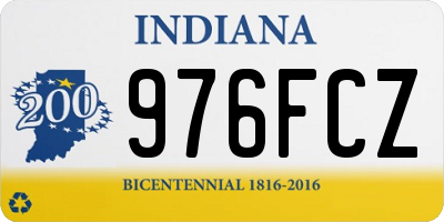 IN license plate 976FCZ