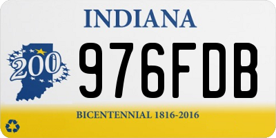 IN license plate 976FDB