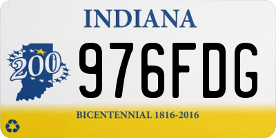IN license plate 976FDG