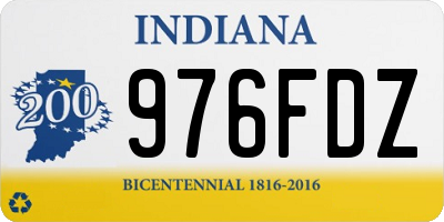 IN license plate 976FDZ