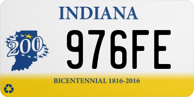 IN license plate 976FE
