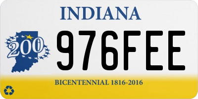 IN license plate 976FEE