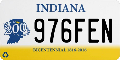 IN license plate 976FEN