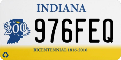 IN license plate 976FEQ