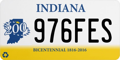 IN license plate 976FES