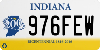 IN license plate 976FEW