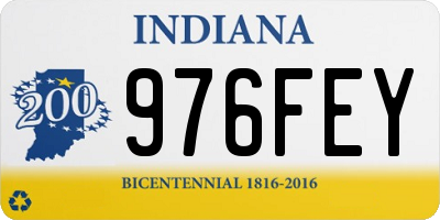 IN license plate 976FEY