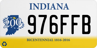 IN license plate 976FFB