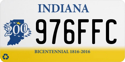 IN license plate 976FFC