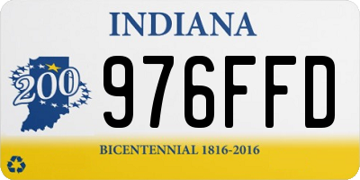 IN license plate 976FFD
