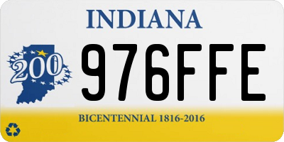IN license plate 976FFE