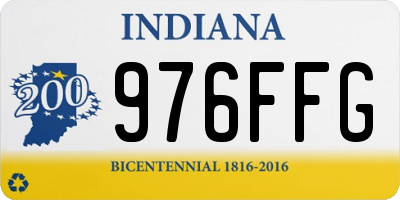 IN license plate 976FFG