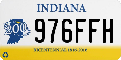 IN license plate 976FFH