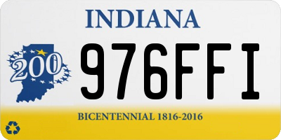 IN license plate 976FFI