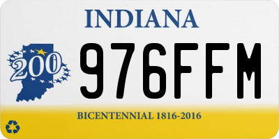 IN license plate 976FFM