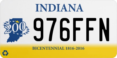 IN license plate 976FFN
