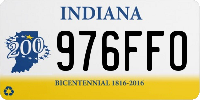 IN license plate 976FFO